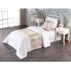 Ambesonne Floral Bed Runner Set, Realistic Painting Print A Million Roses to My Love Valentines Day, Decorative Bedding Scarf and 2 Pillow Shams for Hotels Homes, King, Pale Pink Dark Pink and Ecru(Beige Coral and Dark Tan)