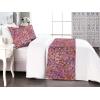 Ambesonne Floral Bed Runner Set, Realistic Painting Print A Million Roses to My Love Valentines Day, Decorative Bedding Scarf and 2 Pillow Shams for Hotels Homes, King, Pale Pink Dark Pink and Ecru(Lavender Salmon and Pink)