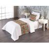 Ambesonne Floral Bed Runner Set, Realistic Painting Print A Million Roses to My Love Valentines Day, Decorative Bedding Scarf and 2 Pillow Shams for Hotels Homes, King, Pale Pink Dark Pink and Ecru(Burnt Sienna and Pale Teal)