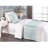 Ambesonne Floral Bed Runner Set, Realistic Painting Print A Million Roses to My Love Valentines Day, Decorative Bedding Scarf and 2 Pillow Shams for Hotels Homes, King, Pale Pink Dark Pink and Ecru(Laurel Green Coconut)