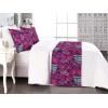 Ambesonne Floral Bed Runner Set, Realistic Painting Print A Million Roses to My Love Valentines Day, Decorative Bedding Scarf and 2 Pillow Shams for Hotels Homes, King, Pale Pink Dark Pink and Ecru(Purple Pink Blue Grey)
