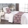 Ambesonne Floral Bed Runner Set, Realistic Painting Print A Million Roses to My Love Valentines Day, Decorative Bedding Scarf and 2 Pillow Shams for Hotels Homes, King, Pale Pink Dark Pink and Ecru(Eggplant Sage Green and Mauve)