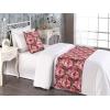 Ambesonne Floral Bed Runner Set, Realistic Painting Print A Million Roses to My Love Valentines Day, Decorative Bedding Scarf and 2 Pillow Shams for Hotels Homes, King, Pale Pink Dark Pink and Ecru(Pale Pink Dark Pink and Ecru)