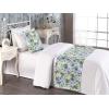 Ambesonne Floral Bed Runner Set, Realistic Painting Print A Million Roses to My Love Valentines Day, Decorative Bedding Scarf and 2 Pillow Shams for Hotels Homes, King, Pale Pink Dark Pink and Ecru(Mustard Coral Sage Green)