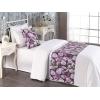 Ambesonne Floral Bed Runner Set, Realistic Painting Print A Million Roses to My Love Valentines Day, Decorative Bedding Scarf and 2 Pillow Shams for Hotels Homes, King, Pale Pink Dark Pink and Ecru(Lilac Reseda Green Plum)