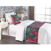 Ambesonne Floral Bed Runner Set, Realistic Painting Print A Million Roses to My Love Valentines Day, Decorative Bedding Scarf and 2 Pillow Shams for Hotels Homes, King, Pale Pink Dark Pink and Ecru(Ruby Pink and Forest Green)