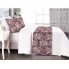 Ambesonne Floral Bed Runner Set, Realistic Painting Print A Million Roses to My Love Valentines Day, Decorative Bedding Scarf and 2 Pillow Shams for Hotels Homes, King, Pale Pink Dark Pink and Ecru(Eggplant Sage Green and Mauve)