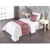 Ambesonne Floral Bed Runner Set, Realistic Painting Print A Million Roses to My Love Valentines Day, Decorative Bedding Scarf and 2 Pillow Shams for Hotels Homes, King, Pale Pink Dark Pink and Ecru(Lavender Salmon and Pink)