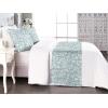 Ambesonne Floral Bed Runner Set, Realistic Painting Print A Million Roses to My Love Valentines Day, Decorative Bedding Scarf and 2 Pillow Shams for Hotels Homes, King, Pale Pink Dark Pink and Ecru(Laurel Green Coconut)