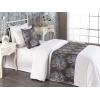 Ambesonne Floral Bed Runner Set, Realistic Painting Print A Million Roses to My Love Valentines Day, Decorative Bedding Scarf and 2 Pillow Shams for Hotels Homes, King, Pale Pink Dark Pink and Ecru(Lilac Plum and Laurel Green)