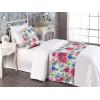 Ambesonne Floral Bed Runner Set, Realistic Painting Print A Million Roses to My Love Valentines Day, Decorative Bedding Scarf and 2 Pillow Shams for Hotels Homes, King, Pale Pink Dark Pink and Ecru(Pastel Pink Sage Green)