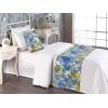 Ambesonne Floral Bed Runner Set, Realistic Painting Print A Million Roses to My Love Valentines Day, Decorative Bedding Scarf and 2 Pillow Shams for Hotels Homes, King, Pale Pink Dark Pink and Ecru(Night Blue and Sage Green)