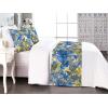 Ambesonne Floral Bed Runner Set, Realistic Painting Print A Million Roses to My Love Valentines Day, Decorative Bedding Scarf and 2 Pillow Shams for Hotels Homes, King, Pale Pink Dark Pink and Ecru(Night Blue and Sage Green)
