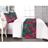 Ambesonne Floral Bed Runner Set, Realistic Painting Print A Million Roses to My Love Valentines Day, Decorative Bedding Scarf and 2 Pillow Shams for Hotels Homes, King, Pale Pink Dark Pink and Ecru(Ruby Pink and Forest Green)