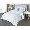 Ambesonne Floral Bed Runner Set, Realistic Painting Print A Million Roses to My Love Valentines Day, Decorative Bedding Scarf and 2 Pillow Shams for Hotels Homes, King, Pale Pink Dark Pink and Ecru(Soft Blue Off White)