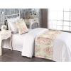 Ambesonne Floral Bed Runner Set, Realistic Painting Print A Million Roses to My Love Valentines Day, Decorative Bedding Scarf and 2 Pillow Shams for Hotels Homes, King, Pale Pink Dark Pink and Ecru(Beige Coral and Dark Tan)