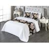 Ambesonne Floral Bed Runner Set, Romantic Concept Art Featuring Rose Flowers Hearts Leaves Valentine, Decorative Bedding Scarf and 2 Pillow Shams for Hotels Homes, Queen, Pastel Pink and Fern Green(Sage Green and Soft Pink)
