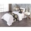 Ambesonne Floral Bed Runner Set, Romantic Concept Art Featuring Rose Flowers Hearts Leaves Valentine, Decorative Bedding Scarf and 2 Pillow Shams for Hotels Homes, Queen, Pastel Pink and Fern Green(Sage Green and Soft Pink)