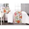 Ambesonne Floral Bed Runner Set, Romantic Concept Art Featuring Rose Flowers Hearts Leaves Valentine, Decorative Bedding Scarf and 2 Pillow Shams for Hotels Homes, Queen, Pastel Pink and Fern Green(Dark Peach and Soft Pink)