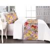 Ambesonne Floral Bed Runner Set, Romantic Concept Art Featuring Rose Flowers Hearts Leaves Valentine, Decorative Bedding Scarf and 2 Pillow Shams for Hotels Homes, Queen, Pastel Pink and Fern Green(Pastel Yellow and Soft Pink)