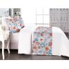 Ambesonne Floral Bed Runner Set, Romantic Concept Art Featuring Rose Flowers Hearts Leaves Valentine, Decorative Bedding Scarf and 2 Pillow Shams for Hotels Homes, Queen, Pastel Pink and Fern Green(Cinnamon Soft Blue Blush)