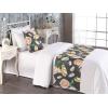 Ambesonne Floral Bed Runner Set, Romantic Concept Art Featuring Rose Flowers Hearts Leaves Valentine, Decorative Bedding Scarf and 2 Pillow Shams for Hotels Homes, Queen, Pastel Pink and Fern Green(Jade Green Pale Salmon)