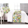 Ambesonne Floral Bed Runner Set, Romantic Concept Art Featuring Rose Flowers Hearts Leaves Valentine, Decorative Bedding Scarf and 2 Pillow Shams for Hotels Homes, Queen, Pastel Pink and Fern Green(Mustard and Pale Olive Green)