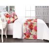 Ambesonne Floral Bed Runner Set, Romantic Concept Art Featuring Rose Flowers Hearts Leaves Valentine, Decorative Bedding Scarf and 2 Pillow Shams for Hotels Homes, Queen, Pastel Pink and Fern Green(Dark Coral and Pale Orange)