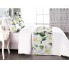 Ambesonne Floral Bed Runner Set, Romantic Concept Art Featuring Rose Flowers Hearts Leaves Valentine, Decorative Bedding Scarf and 2 Pillow Shams for Hotels Homes, Queen, Pastel Pink and Fern Green(Reseda Green and Earth Yellow)