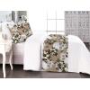 Ambesonne Floral Bed Runner Set, Valentine’s Day Concept Art Pastel Repetitive Roses Pattern Plot, Decorative Bedding Scarf and a Pillow Sham for Hotels Homes, Twin, Dark Pink Blush and White(White Dark Green Almond)