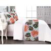 Ambesonne Floral Bed Runner Set, Valentine’s Day Concept Art Pastel Repetitive Roses Pattern Plot, Decorative Bedding Scarf and a Pillow Sham for Hotels Homes, Twin, Dark Pink Blush and White(Salmon Pale Pink and Emerald)