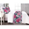 Ambesonne Floral Bed Runner Set, Valentine’s Day Concept Art Pastel Repetitive Roses Pattern Plot, Decorative Bedding Scarf and a Pillow Sham for Hotels Homes, Twin, Dark Pink Blush and White(Raspberry Laurel Green)