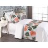 Ambesonne Floral Bed Runner Set, Valentine’s Day Concept Art Pastel Repetitive Roses Pattern Plot, Decorative Bedding Scarf and a Pillow Sham for Hotels Homes, Twin, Dark Pink Blush and White(Salmon Pale Pink and Emerald)