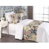 Ambesonne Floral Bed Runner Set, Valentine’s Day Concept Art Pastel Repetitive Roses Pattern Plot, Decorative Bedding Scarf and a Pillow Sham for Hotels Homes, Twin, Dark Pink Blush and White(Pistachio Green and Soft Pink)