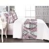 Ambesonne Floral Bed Runner Set, Valentine’s Day Concept Art Pastel Repetitive Roses Pattern Plot, Decorative Bedding Scarf and a Pillow Sham for Hotels Homes, Twin, Dark Pink Blush and White(Blush White and Charcoal Grey)