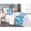 Ambesonne Floral Bed Runner Set, Valentine’s Day Concept Art Pastel Repetitive Roses Pattern Plot, Decorative Bedding Scarf and a Pillow Sham for Hotels Homes, Twin, Dark Pink Blush and White(Pale Sky Blue and Violet)