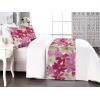 Ambesonne Floral Bed Runner Set, Valentine’s Day Concept Art Pastel Repetitive Roses Pattern Plot, Decorative Bedding Scarf and a Pillow Sham for Hotels Homes, Twin, Dark Pink Blush and White(Eggshell Magenta Pink)