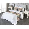 Ambesonne Floral Bed Runner Set, Valentine’s Day Concept Art Pastel Repetitive Roses Pattern Plot, Decorative Bedding Scarf and a Pillow Sham for Hotels Homes, Twin, Dark Pink Blush and White(Pistachio Green and Soft Pink)