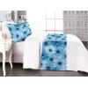 Ambesonne Floral Bed Runner Set, Valentine’s Day Concept Art Pastel Repetitive Roses Pattern Plot, Decorative Bedding Scarf and a Pillow Sham for Hotels Homes, Twin, Dark Pink Blush and White(Pale Sky Blue and Violet)