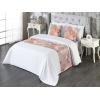 Ambesonne Floral Bed Runner Set, Valentine’s Day Theme Flowers Vintage Botanical Nature Ornament Art, Decorative Bedding Scarf and a Pillow Sham for Hotels Homes, Twin, Dark Coral and Fern Green(Pale Taupe and Cinnamon)