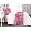 Ambesonne Floral Bed Runner Set, Valentine’s Day Theme Flowers Vintage Botanical Nature Ornament Art, Decorative Bedding Scarf and a Pillow Sham for Hotels Homes, Twin, Dark Coral and Fern Green(Dried Rose and Pale Ruby)