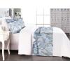 Ambesonne Floral Bed Runner Set, Valentine’s Day Theme Flowers Vintage Botanical Nature Ornament Art, Decorative Bedding Scarf and a Pillow Sham for Hotels Homes, Twin, Dark Coral and Fern Green(Lavender Blue and Grey)