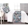 Ambesonne Floral Bed Runner Set, Valentine’s Day Theme Grunge Style Repetitive Rose Flowers Abstract, Decorative Bedding Scarf and 2 Pillow Shams for Hotels Homes, King, Pale Fuchsia and Sepia(Maroon and Dark Blue Grey)