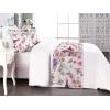 Ambesonne Floral Bed Runner Set, Valentine’s Day Theme Grunge Style Repetitive Rose Flowers Abstract, Decorative Bedding Scarf and 2 Pillow Shams for Hotels Homes, King, Pale Fuchsia and Sepia(Pastel Pink and Sage Green)