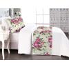 Ambesonne Floral Bed Runner Set, Valentine’s Day Theme Grunge Style Repetitive Rose Flowers Abstract, Decorative Bedding Scarf and 2 Pillow Shams for Hotels Homes, King, Pale Fuchsia and Sepia(Pale Fuchsia and Sepia)