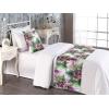 Ambesonne Floral Bed Runner Set, Valentine’s Day Theme Grunge Style Repetitive Rose Flowers Abstract, Decorative Bedding Scarf and 2 Pillow Shams for Hotels Homes, King, Pale Fuchsia and Sepia(Pale Ruby and Reseda Green)