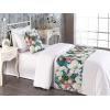 Ambesonne Floral Bed Runner Set, Valentine’s Day Theme Grunge Style Repetitive Rose Flowers Abstract, Decorative Bedding Scarf and 2 Pillow Shams for Hotels Homes, King, Pale Fuchsia and Sepia(Dark Pink and Pale Teal)