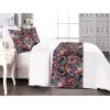 Ambesonne Floral Bed Runner Set, Valentine’s Day Theme Grunge Style Repetitive Rose Flowers Abstract, Decorative Bedding Scarf and 2 Pillow Shams for Hotels Homes, King, Pale Fuchsia and Sepia(Scarlet and Lavender Blue)