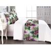 Ambesonne Floral Bed Runner Set, Valentine’s Day Theme Grunge Style Repetitive Rose Flowers Abstract, Decorative Bedding Scarf and 2 Pillow Shams for Hotels Homes, King, Pale Fuchsia and Sepia(Pale Ruby and Reseda Green)