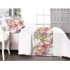 Ambesonne Floral Bed Runner Set, Valentine’s Day Theme Grunge Style Repetitive Rose Flowers Abstract, Decorative Bedding Scarf and 2 Pillow Shams for Hotels Homes, King, Pale Fuchsia and Sepia(Raspberry and Pistachio Green)
